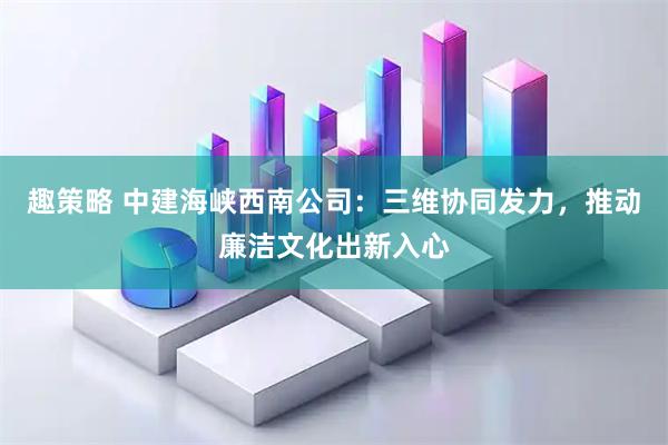 趣策略 中建海峡西南公司：三维协同发力，推动廉洁文化出新入心