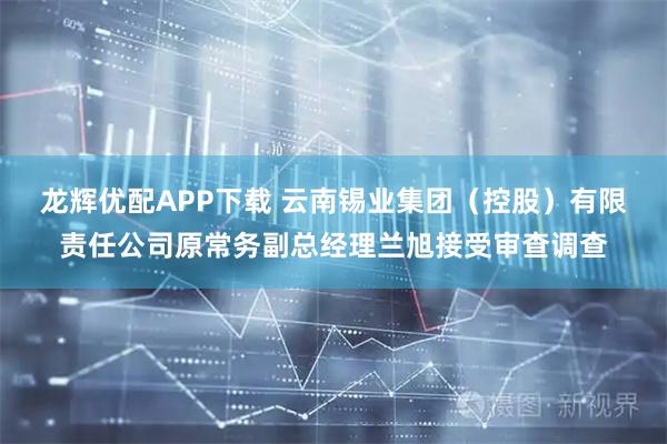 龙辉优配APP下载 云南锡业集团（控股）有限责任公司原常务副总经理兰旭接受审查调查
